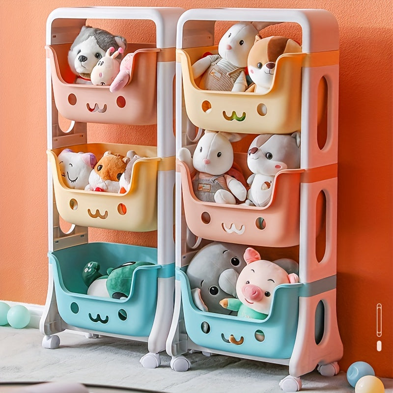 1pc Kids Toy Storage Rack High Appearance Level Room Decoration