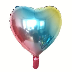 Heart Shaped Aluminum Foil Balloon 45x72cm for Baby Shower Birthday Wedding