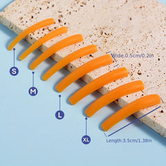 4 Pairs Orange Lash Lift Pads Eyelash Perm Rods Lash Lifting Silicone