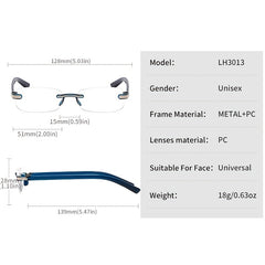 Clear Lens Eyeglasses Light Blocking Glasses Anti Fatigue Eyewear