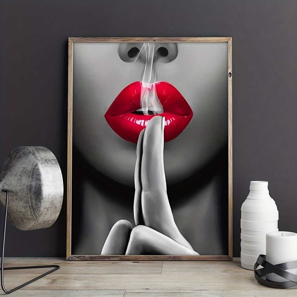 Sexy Red Lips Wall Art Print for Bedroom Living Room