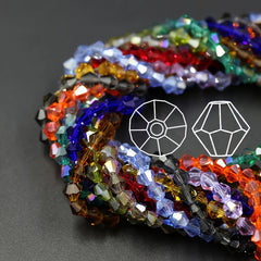 50pcs 6mm Crystal Beads Czech Glass Charms for Jewelry Making