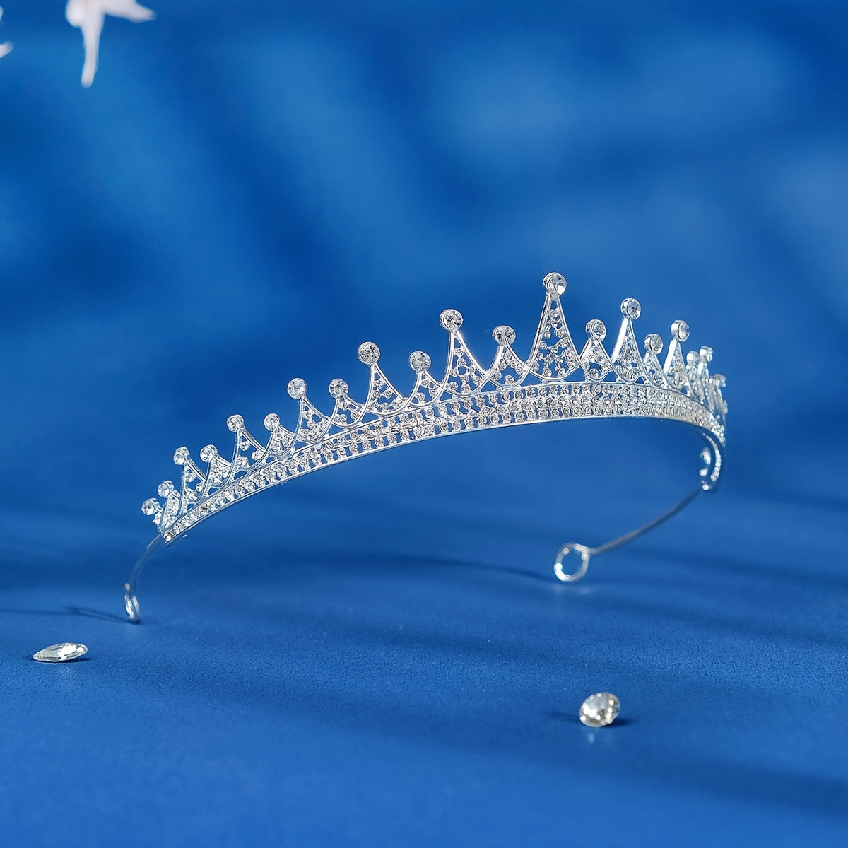 Girls Princess Tiara Queen Crown Silvery Bridal Headpiece Christmas Gift