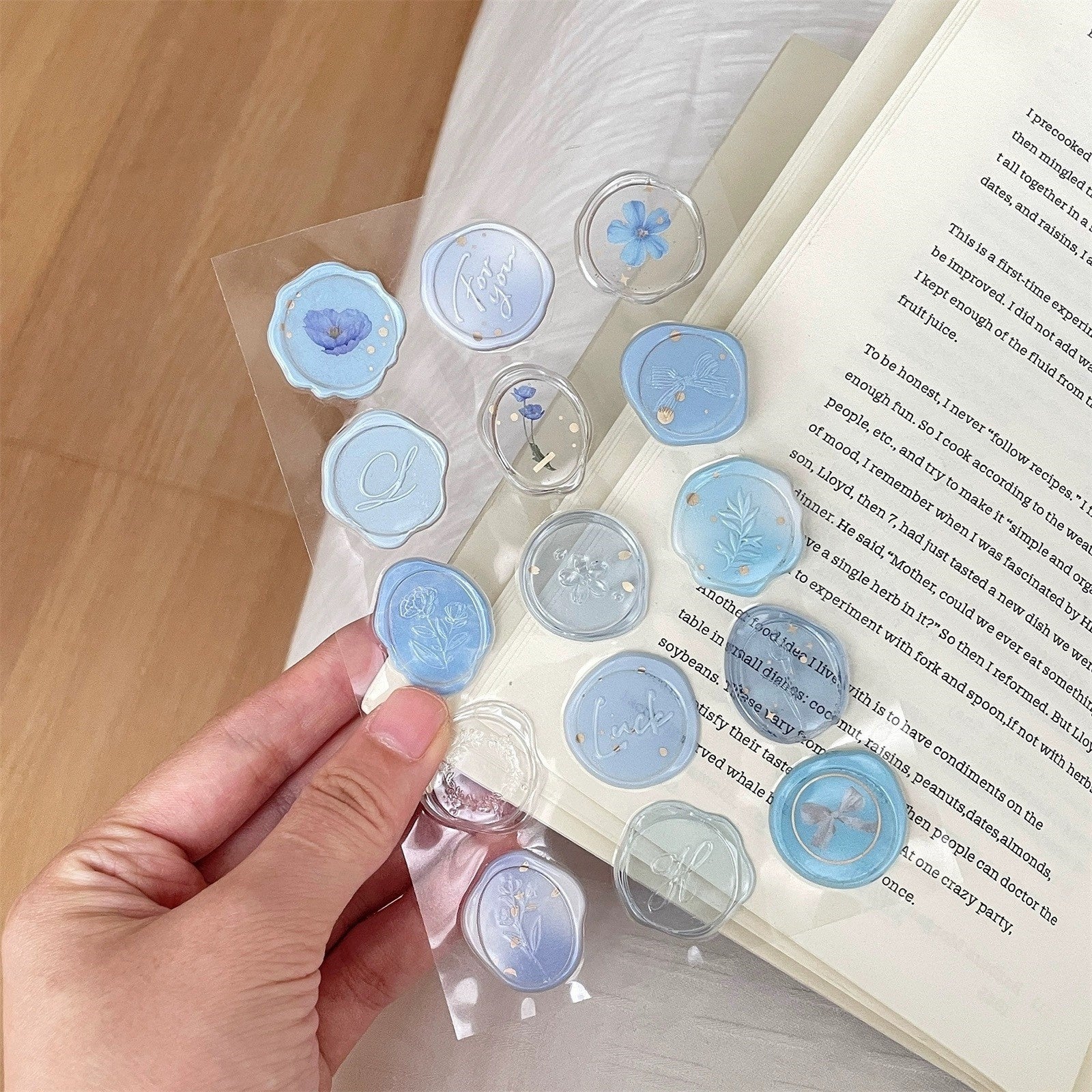 3D Sealing Wax Stickers Journal Decoration Small Stickers