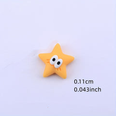 10pcs 11mm Resin Mini Stars for Scrapbooking & Crafting