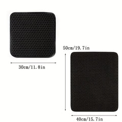 Cat Litter Pad Honeycomb Washable Mat Trapping Toilet Cleaning Supplies