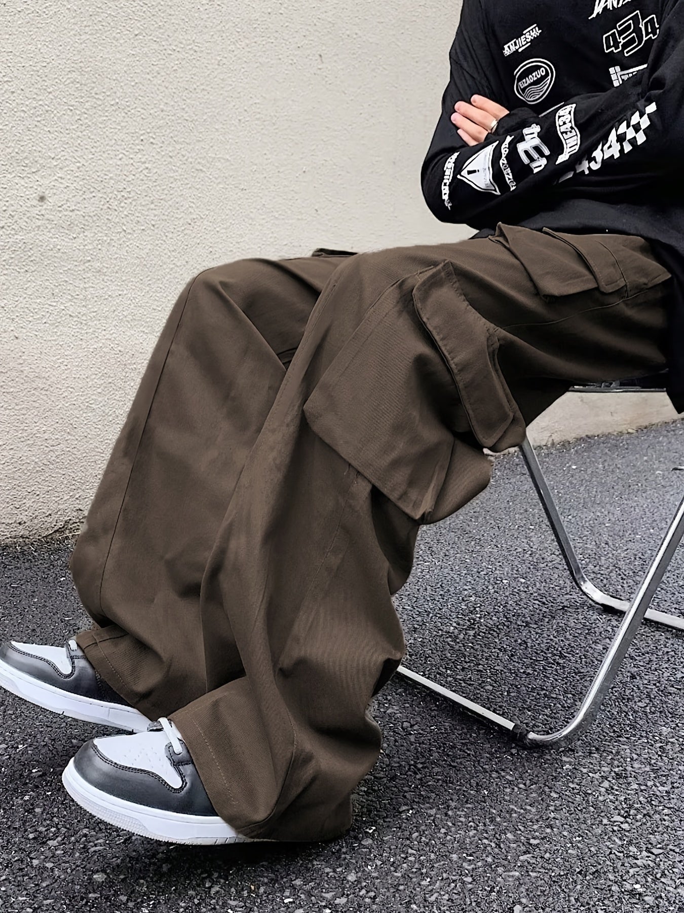 Men's Loose Fit Cargo Pants with Pockets, Four Seasons Tech Wear