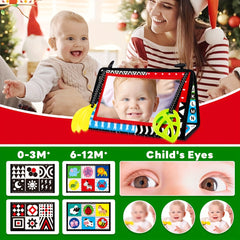 Kids' Recognition Mirror Cloth Book - High Contrast Patterns
