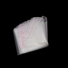 100 Pcs Transparent Self Adhesive Seal Pouch Plastic Opp Bag