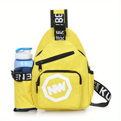 Kids Chest Bag Water Bottle Storage Boys Girls Sling Bag Card Money Holder