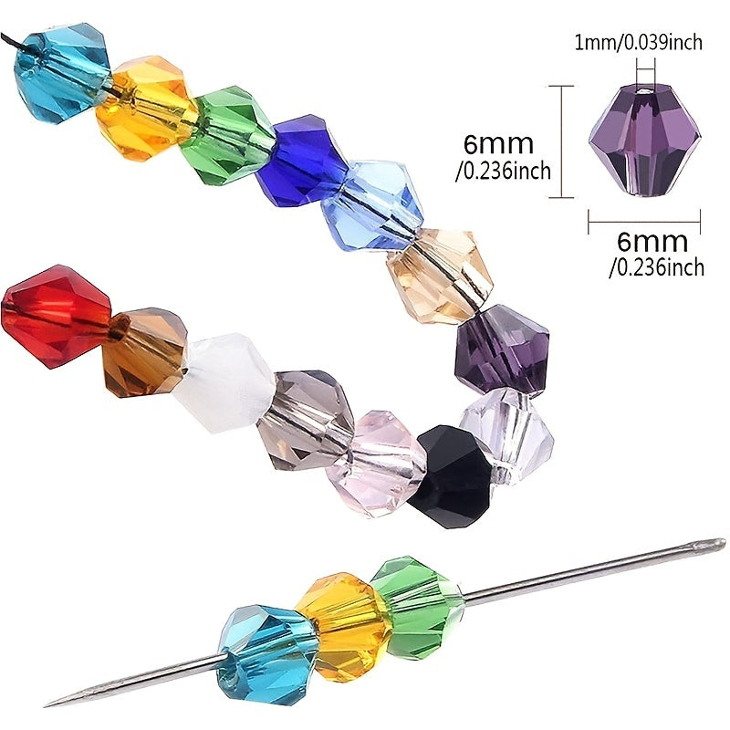 50pcs 6mm Crystal Beads Czech Glass Charms for Jewelry Making