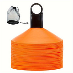 Agility Soccer Cones Set with Carry Bag and Holder - Soccer Training Equipment