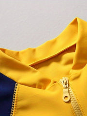 Baby Boys Yellow Shark One Piece Swimsuit Set