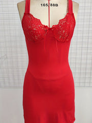Lace Slip Nightdress V Backless Sleep Dress Women's Sleepwear