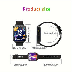 Kids Smart Watch 1.83'' Screen Music LED Camera Alarm Calendar Stopwatch