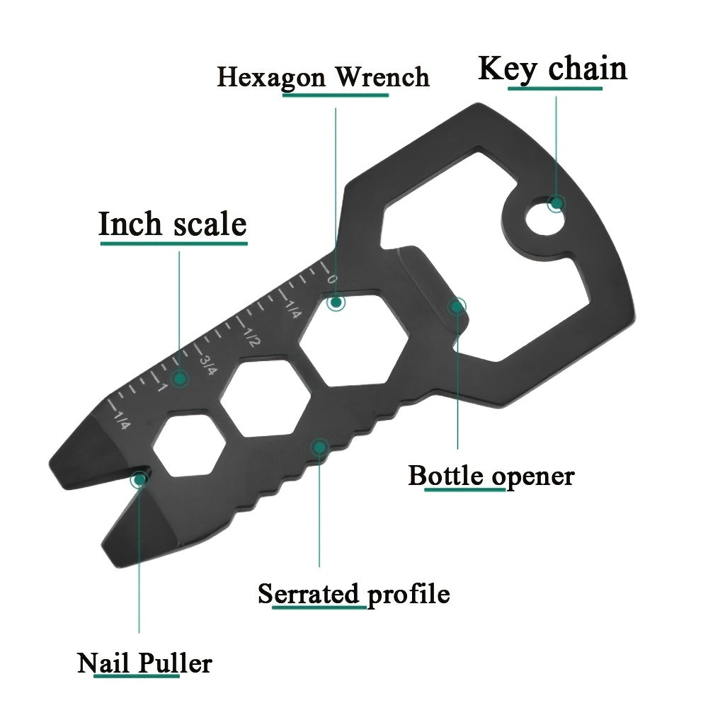 Multi-Tool Keychain with Bottle Opener, Can Opener, Screwdriver