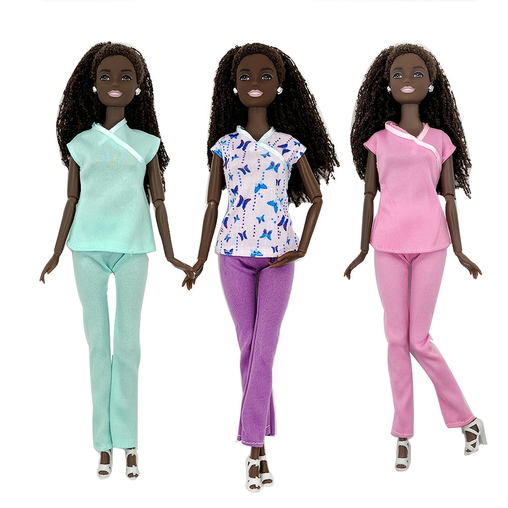 5pcs Doll Nurse & Doctor Uniform 11.5" Accessories Dress-up Toy