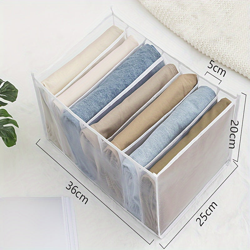Wardrobe Closet Clothes Organizer Storage Basket for Pants Jeans Shirts