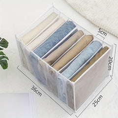 Wardrobe Closet Clothes Organizer Storage Basket for Pants Jeans Shirts