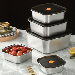 304 Stainless Steel Large Capacity Lunch Box with Lid for Teenagers and Workers