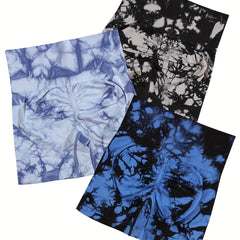 Tie Dye Yoga Shorts High Stretch Running Fitness Shorts Women's Activewear