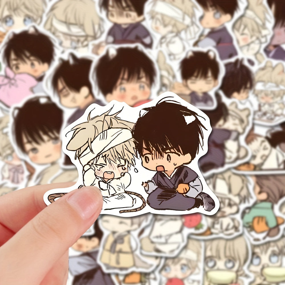 60pcs Comic Anime Waterproof Stickers for Laptop Luggage Bike Notebook Helmet