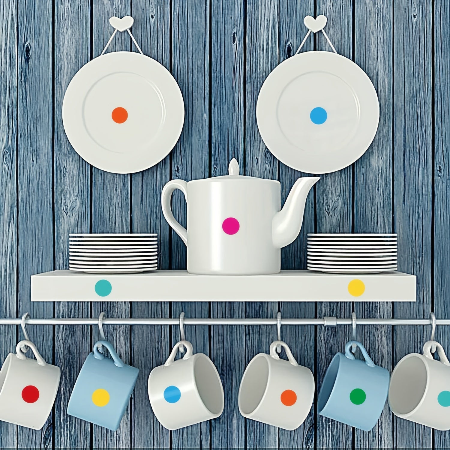 1050pcs Colored Dot Stickers Circle Dots Labels For Office Classroom