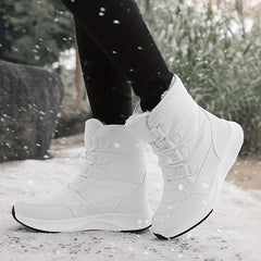 Plush Lined Waterproof Snow Boots for Fall Winter