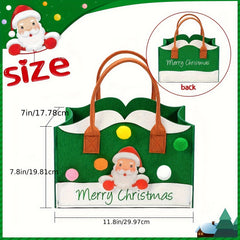 Christmas Felt Handbag Large Capacity Gift Bag Cartoon Storage Bag