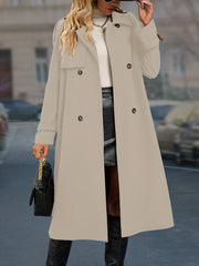 Double Breasted Belt Trench Coat for Women