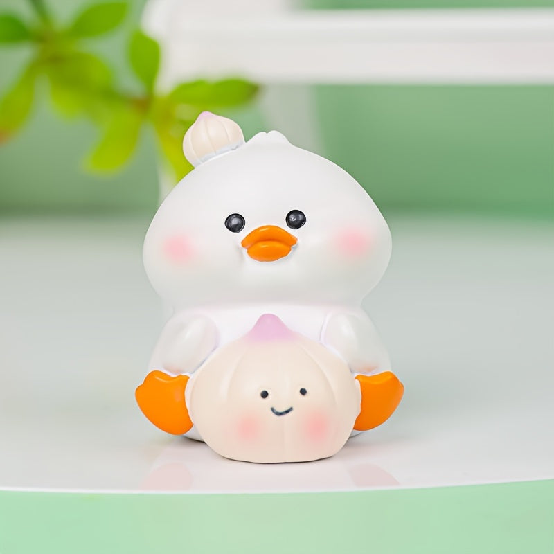 Mini Duck Resin Ornament Home Car Christmas Gift