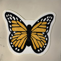 Butterfly Floor Mat for Home Decor, Washable Carpet for Office, Year Decor
