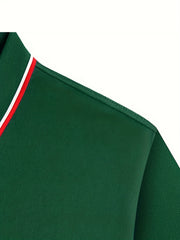 Men's Lightweight Graphic Polo Shirt for Summer