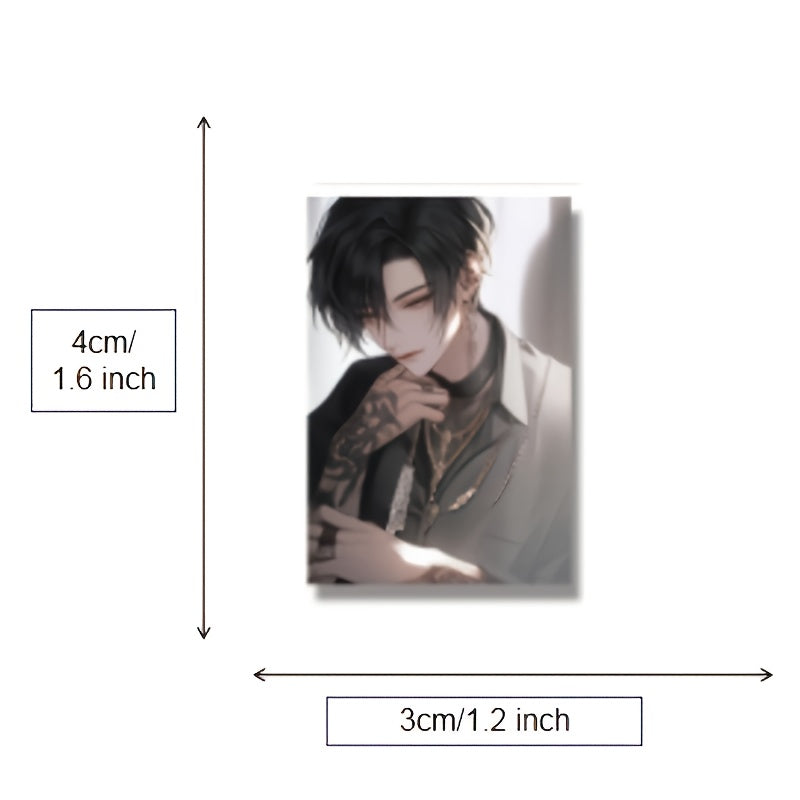 54pcs Handsome Character Stickers for Mobile Phone Case Luggage Notebook