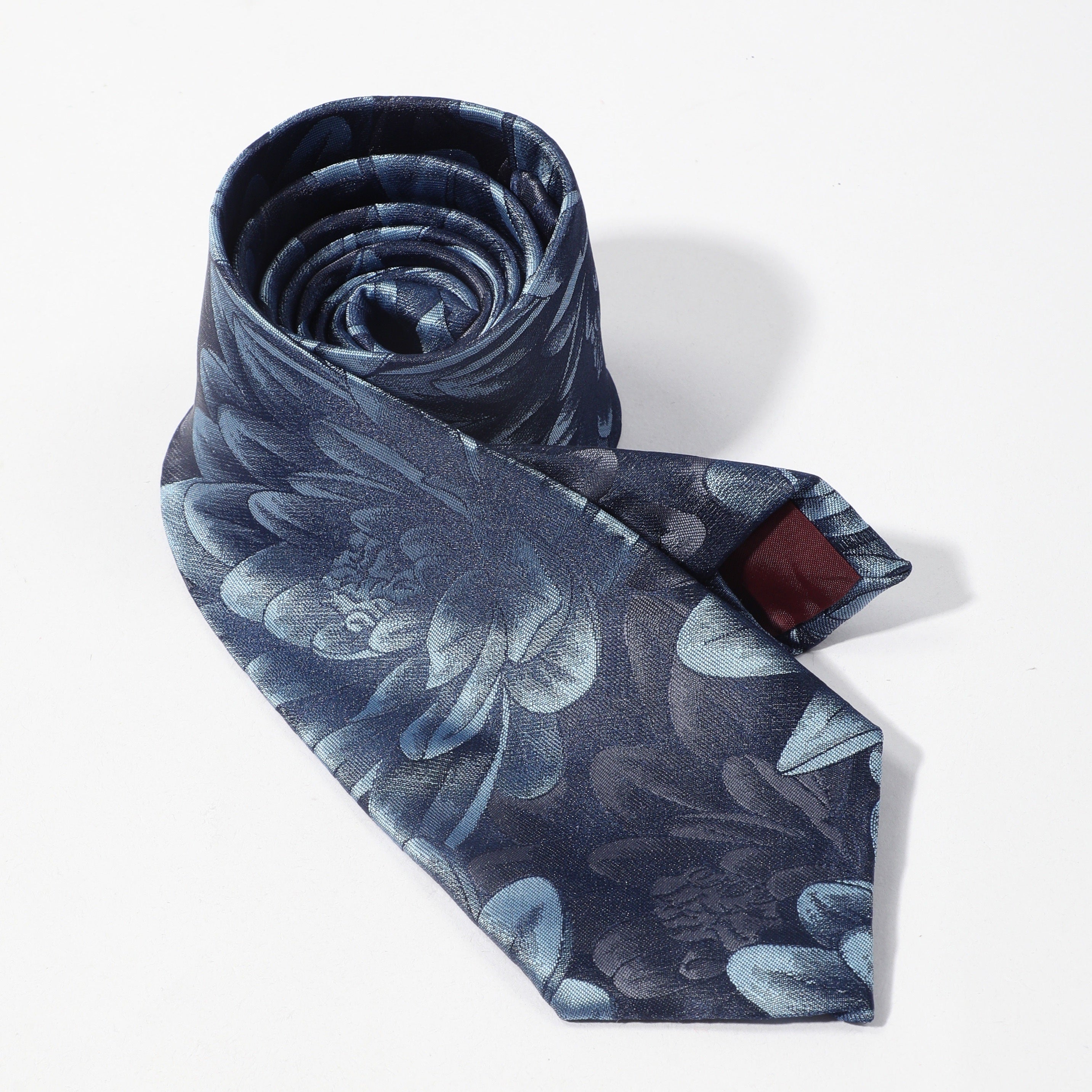 Peony Flower Ink Tie Stylish Necktie For Men