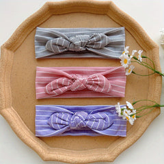 3pcs Striped Bowknot Hair Band Headbands for Baby Girls