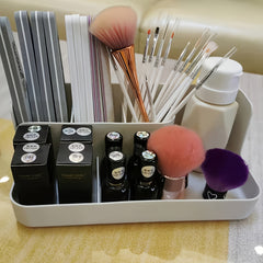 5-Compartment Makeup Organizer Large Capacity Cosmetic Display Case