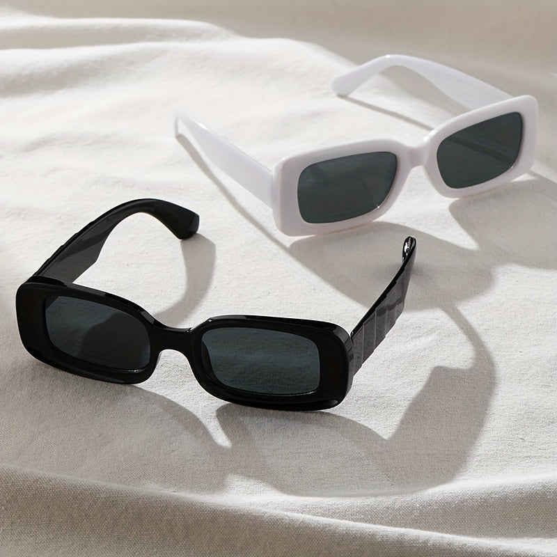 Y2K Rectangle Sunglasses Anti Glare UV400