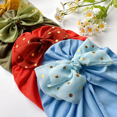 Baby Girls Bow Decor Cap Soft Head Wrap Head Accessories
