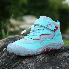 Boys' High Top Trekking Shoes - Comfy Non Slip Durable Soft Shoes