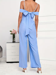 Backless Wide Leg Jumpsuit for Spring & Summer