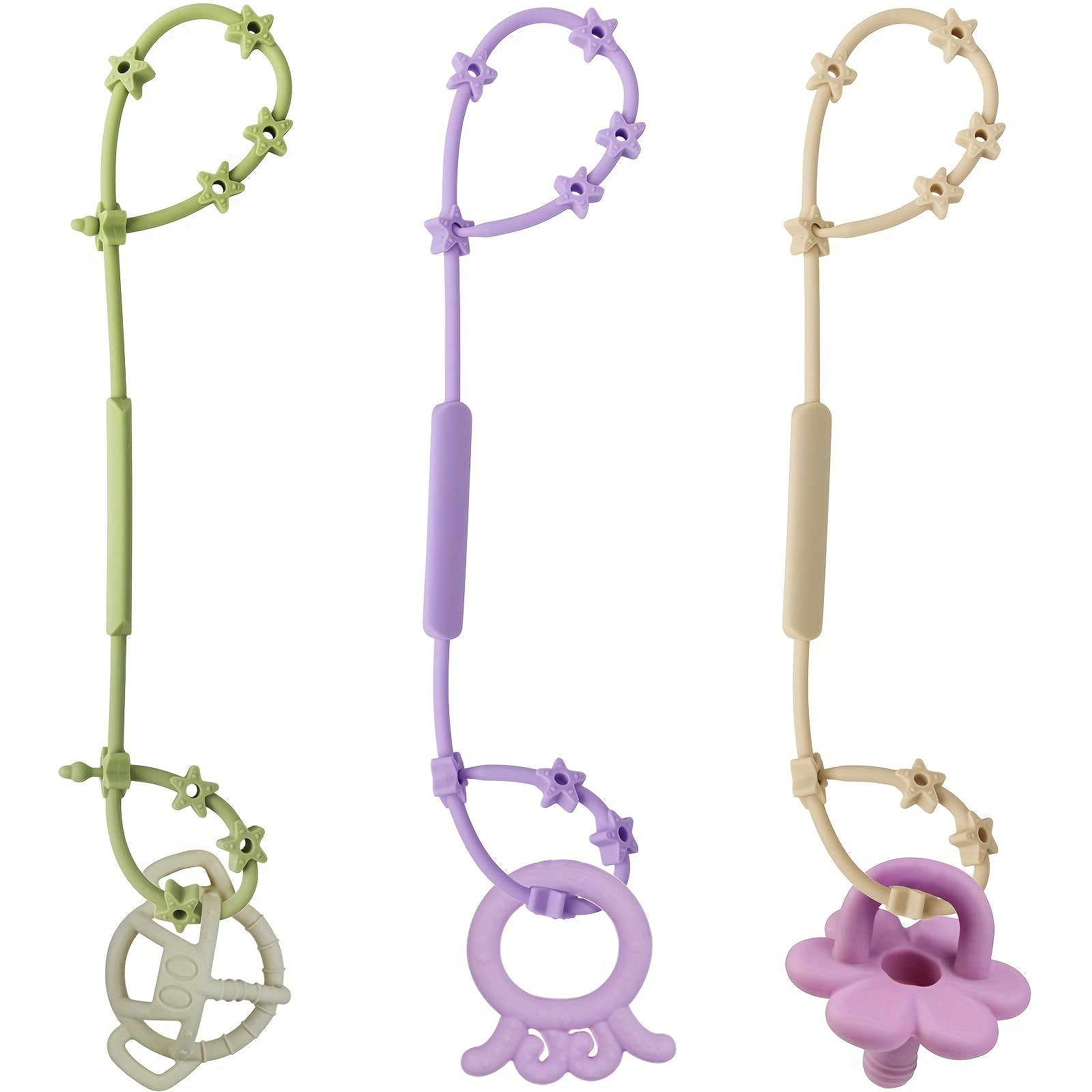 Adjustable Baby Toy Safety Strap for Pacifiers Teether Bottles