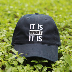 IT IS WHAT IT IS Embroidered Baseball Cap Soft Outdoor Hat Hip Hop Cap Dad Hat