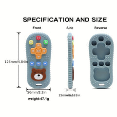 Silicone Teething Toy For Babies Remote Control Shape Teether BPA Free