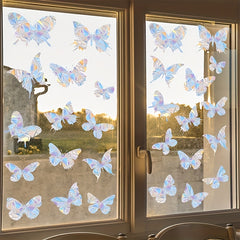 28pcs Butterfly Window Stickers Anti Collision Decals Glass Alert
