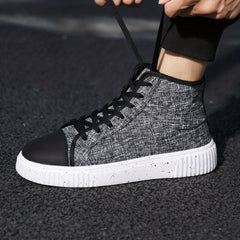 Men's High Top Canvas Sneakers Comfy Sports Shoes