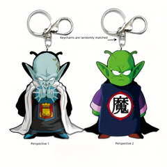 Cartoon Face Changing Keychain Acrylic Bag Pendant for Men