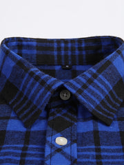 Men's Double Pocket Flannel Plaid Shirt