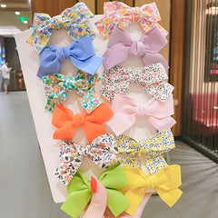 Floral Lace Mesh Bow Hair Clip Set Hair Accessories