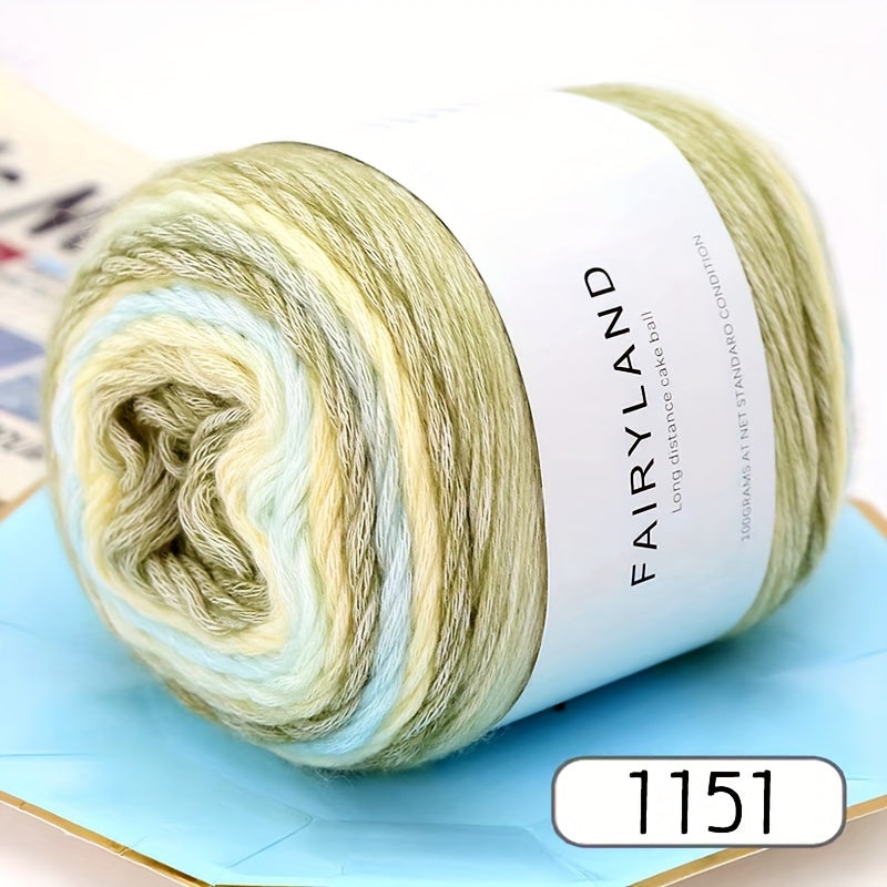 Gradient Rainbow Yarn DIY Crochet Knitting 100g